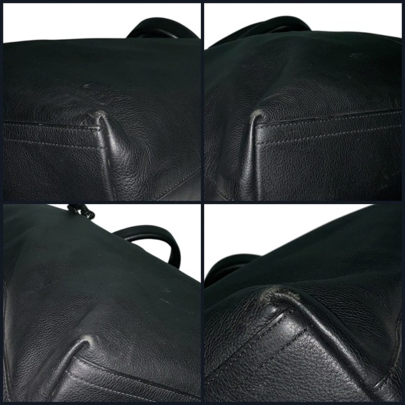 Coach Thompson Large Slim North South Black Leather Tote Bag 70322 - Picture 6 of 16